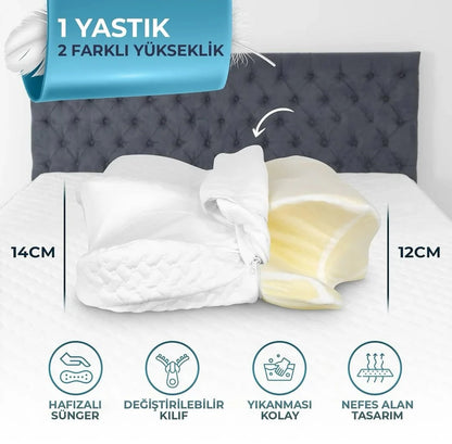 Eluna™ Ergonomik Yastık | Derin ve Destekli Uyku